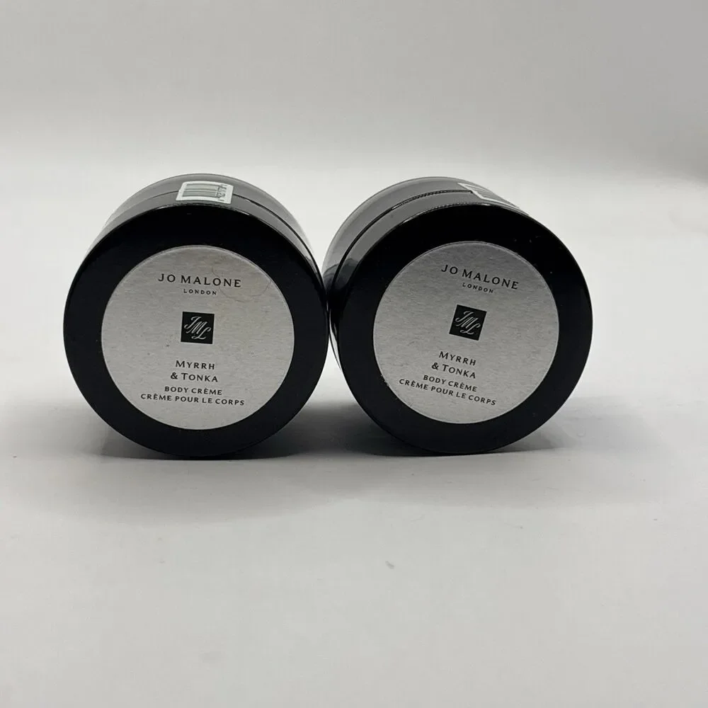 2 Jo Malone MYRRH & TONKA Body Creme 1 Oz 30 mL TOTAL Mini Travel Size